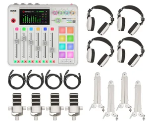 Rode Ultimate Podcaster Bundle Biały - Mikrofony komputerowe - miniaturka - grafika 1