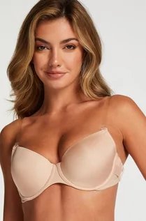 Biustonosze - Hunkemöller Biustonosz usztywniany z fiszbinami Transparant Back Beżowy - grafika 1