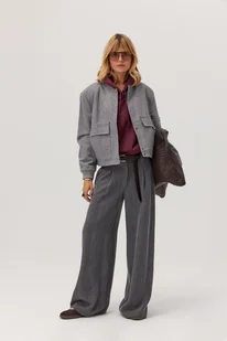 Kurtka bomberka Marengo 70% wełny - Kurtki damskie - miniaturka - grafika 1