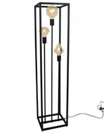 Lampy stojące - Lampa Podłogowa Stojąca Nowoczesna Metal Czarna - miniaturka - grafika 1