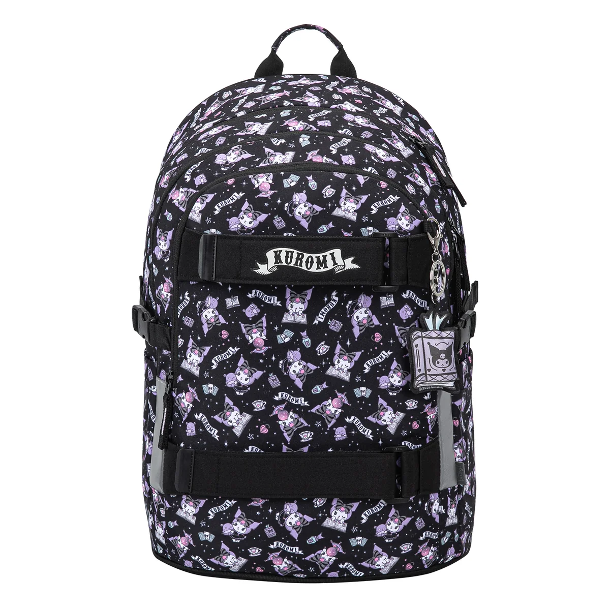 BAAGL Plecak szkolny Skate Kuromi Black Ergonomiczny 25L 29x43x20 cm Czarny dla dziewczynki