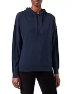 Bluzy damskie - camel active Damska bluza z kapturem, granatowy, S - miniaturka - grafika 1