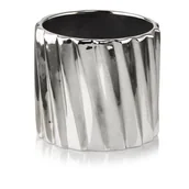 Donice - Osłonka ceramiczna srebrna 13 cm - miniaturka - grafika 1