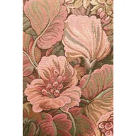 Fototapety - Fototapeta haftowany kwiatowy wzór różowymIzielonym - 186 x 279 cm - ESTAHOME - miniaturka - grafika 1