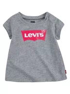 Kaftaniki dla niemowląt - Levi's Kids Koszulka w kolorze szarym - miniaturka - grafika 1