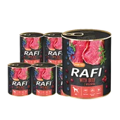 Mokra karma dla psów - Dolina Noteci Rafi z wołowiną 6x800g 42523-uniw - miniaturka - grafika 1