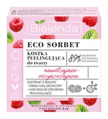 Peelingi i scruby do twarzy - Bielenda Eco Sorbet Malina Kostka Peelingująca - miniaturka - grafika 1