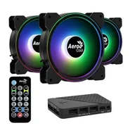 Chłodzenie procesora - Aerocool Wentylator Saturn 12F ARGB Pro 3-pack + Hub AEROPGSSATURN12F-A-P - miniaturka - grafika 1