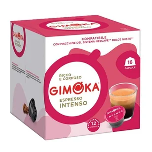 Kapsułki do ekspresu GIMOKA DOLCE GUSTO INTENSO 16 sztuk - Kawa w kapsułkach i saszetkach - miniaturka - grafika 1