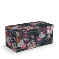 Pufy i podnóżki - Dekoria.pl Dekoria.pl Skrzynia tapicerowana wielobarwne kwiaty na ciemnym tle 90 × 40 × 40 cm Gardenia 525-161-02 - miniaturka - grafika 1