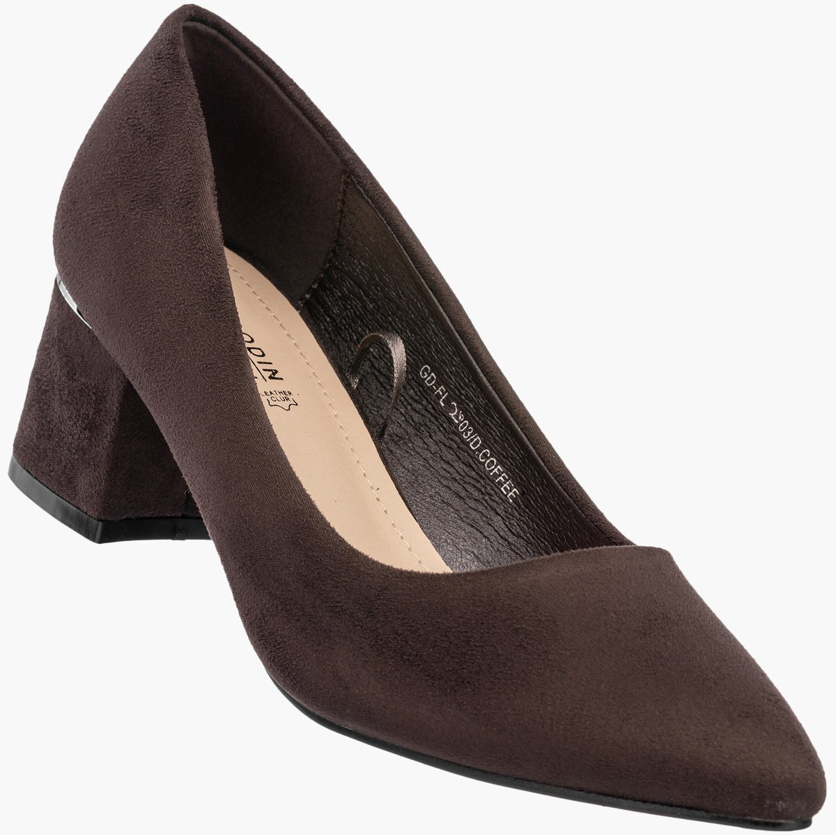Czółenka Damskie Eleganckie Buty Na Słupku Klasyczne Modne Brązowe GOODIN Brązowy 40