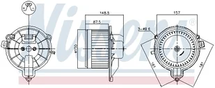 Wentylator wewnętrzny Nissens 87572 - Akcesoria do klimatyzacji i ogrzewania - miniaturka - grafika 1