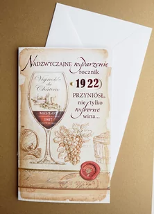 Karnet Urodziny z Kopertą+ Ustawiany Rocznik - Kartki okolicznościowe i zaproszenia - miniaturka - grafika 1