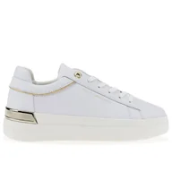 Buty sportowe damskie - Buty Tommy Hilfiger Lux Metallic Cupsole FW0FW07030-YBS - białe - miniaturka - grafika 1