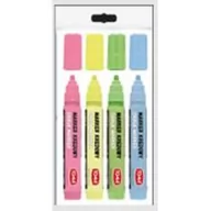 Przybory szkolne - Marker kredowy pastel 4 kolory - miniaturka - grafika 1
