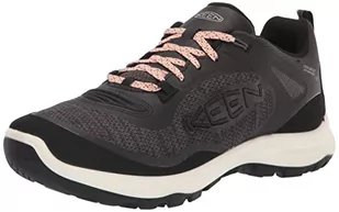 KEEN Damskie buty trekkingowe Terradora Flex Wp-w, czarne/peachy, rozmiar 42 UE - Buty trekkingowe damskie - miniaturka - grafika 1