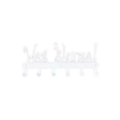 Wieszaki i stojaki - Furnigo Wieszak ścienny Weź Klucze biały F-Wezb - miniaturka - grafika 1