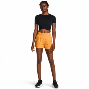 Damskie spodenki do biegania Under Armour UA Run Stamina 3'' Short - pomarańczowe - UNDER ARMOUR - Spodnie sportowe damskie - miniaturka - grafika 1