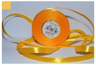 Wstążka Satynowa Żółta-Ciemna 6 mm 32 Mb. Ax06-04, Aliga - Scrapbooking - miniaturka - grafika 1
