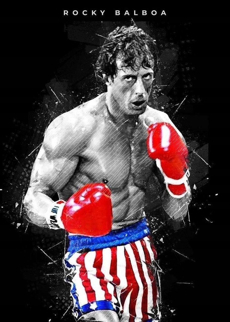 PODKŁADKA POD MYSZ Nadruk 22x18 cm Rocky Balboa Sylvester Stallone Prezent