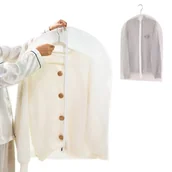 Pokrowce na ubrania - Pokrowiec na ubrania Ochronny pokrowiec 60x100cm na marynarkę kurtkę - miniaturka - grafika 1