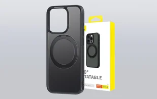 Magnetyczne Etui na telefon iPhone 15 Baseus CyberLoop Series (Czarne) - Etui i futerały do telefonów - miniaturka - grafika 9