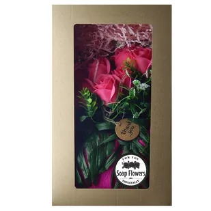 Stelaż Do Bukietu+7 Mydlanych Róż DIY 05 - Sztuczne kwiaty - miniaturka - grafika 1