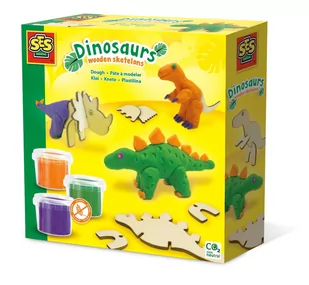 Ciasto Masa Drewniany Szkielet Dinozaura Ses Creative - Zabawki Kreatywne  Dla Chłopców I Dziewczynek - Masy plastyczne - miniaturka - grafika 1