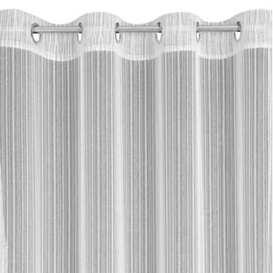 Firana Na Przelotkach Z Błyszczącą Nicią Noelia 140X250 Biała - Firany - miniaturka - grafika 1
