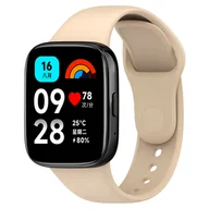 Akcesoria do smartwatchy - Pasek silikonowy Vanfone do Xiaomi Redmi Watch 3 Active, beżowy - miniaturka - grafika 1
