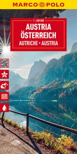 Austria. Mapa drogowa. 1:400 000 - Mapy i plansze edukacyjne - miniaturka - grafika 1