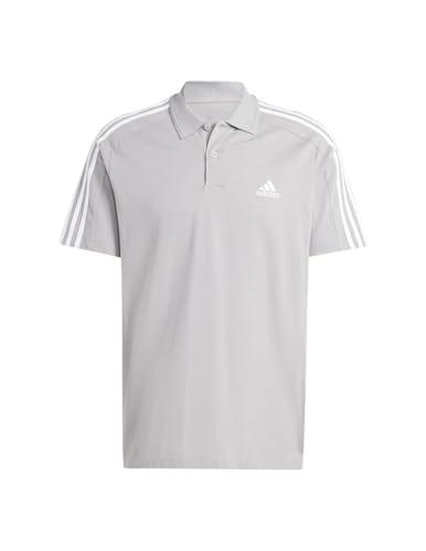 adidas Męska koszulka polo Essentials Piqué haftowane małe logo 3 paski koszulka polo z krótkim rękawem, M