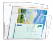 Akcesoria na biurko - Q-CONNECT ZESTAW NAŚCIENNY CEP RECAPTION 3 PÓŁKI PRZEZROCZYSTY C170-90 - miniaturka - grafika 1