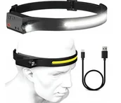 Latarki - Latarka Czołowa Lampka Czołówka Led Zakres 230° - miniaturka - grafika 1