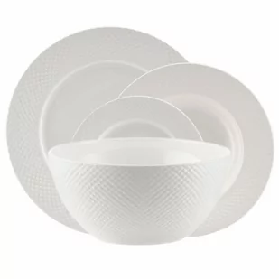 Serwis obiadowy porcelanowy 6 osób BARI WHITE VILLA ITALIA - Serwisy obiadowe - miniaturka - grafika 1