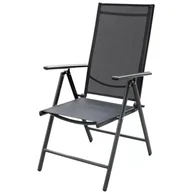 Ogród OUTLET - Czarne krzesło ogrodowe OU_M7P2 BLACK MERKURY_o202 - miniaturka - grafika 1