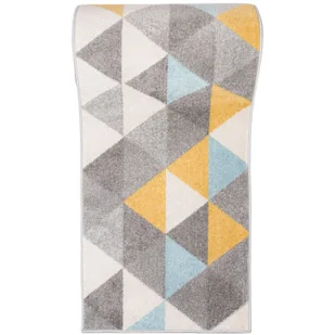 Szaro-turkusowy nowoczesny chodnik w trójkąty W3-N12 - Dywany Szaro-turkusowy nowoczesny chodnik w trójkąty W3-N12 - Dywany - miniaturka - grafika 1