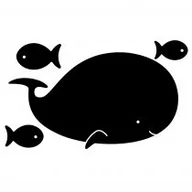 Tablice dla dzieci - Apli Kids Apli Kids - Tablica Naklejka Kredowa Apli Kids  -  Wieloryb - miniaturka - grafika 1