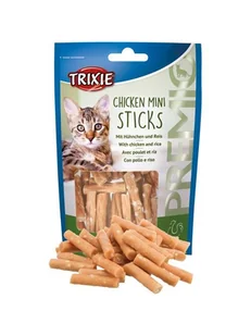 Trixie TRIXIE Przysmak dla kota PREMIO Chicken Mini Sticks 50g |Dwie saszetki karmy Happy Cat GRATIS! - Przysmaki dla kotów - miniaturka - grafika 2