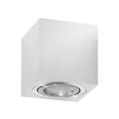 Oprawy, klosze i abażury - Kobi Oprawa oprawka led halogenowa ruchoma kwadratowa kolor aluminium OH37 7700 7700 - miniaturka - grafika 1