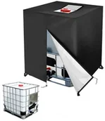 Zbiorniki na deszczówkę - Pokrowiec ochronny na zbiornik IBC mauzer na deszczówkę 1000 l na zamek - miniaturka - grafika 1