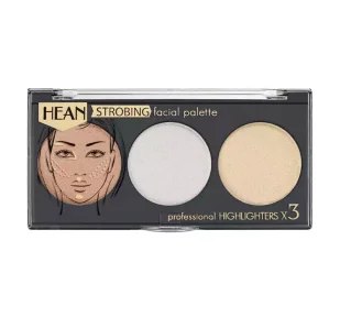 HEAN HEAN - STROBING FACIAL PALETTE - Professional Highlighters x 3 - Profesjonalna paletka 3 rozświetlaczy do twarzy i ciała HEAP3DICI - Pozostałe kosmetyki do pielęgnacji twarzy - miniaturka - grafika 2