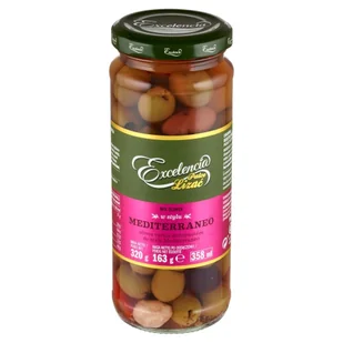 Excelencia Mix oliwek w stylu mediterraneo 320 g - Warzywa w marynacie - miniaturka - grafika 1