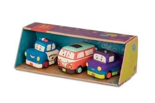 B.Toys GUMOWE AUTKA z napędem 3 szt. BX1695 BX1695 - Samochody i pojazdy dla dzieci - miniaturka - grafika 2