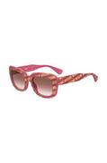Okulary przeciwsłoneczne - Moschino okulary przeciwsłoneczne damskie kolor różowy - miniaturka - grafika 1