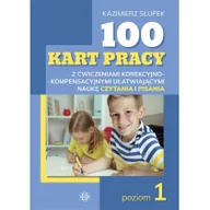 Pedagogika i dydaktyka - 100 kart pracy z ćw. korekcyjno-kompensacyjnymi - miniaturka - grafika 1