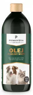 PRIMAVERA OLEJ Rybny Z DOLINY WKRY 1L PREMIUM - Suplementy i witaminy dla psów - miniaturka - grafika 1