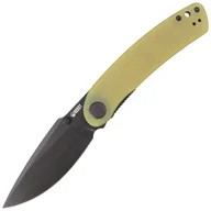 Noże - Nóż składany Kubey Momentum Yellow G10, Dark Stonewashed AUS-10 by Sherif Manganas (KU344F) - miniaturka - grafika 1
