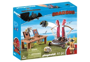 Playmobil DRAGONS PYSKACZ GBUR Z KATAPULTĄ DO OWIEC 9461 - Klocki - miniaturka - grafika 1