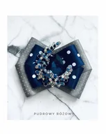 Broszki - Brosza z Granatowym Kryształem 1 szt NEW - miniaturka - grafika 1